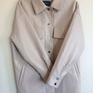 BCBG Max Azria Leather Coat